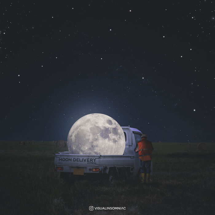 Selenophile Artist Expressed His Love To Moon Through His Art.