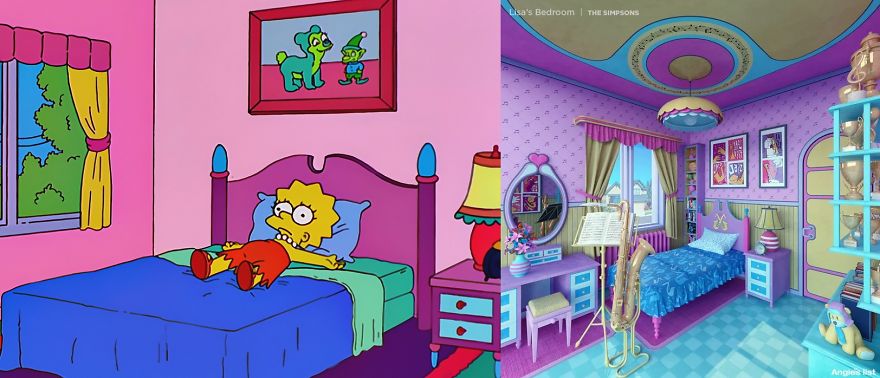 Designer Creates Real Life Version Of 6 Popular Cartoon Bedrooms