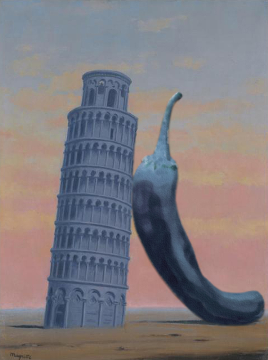 Magritte - Souvenir De Voyage Blue Chile