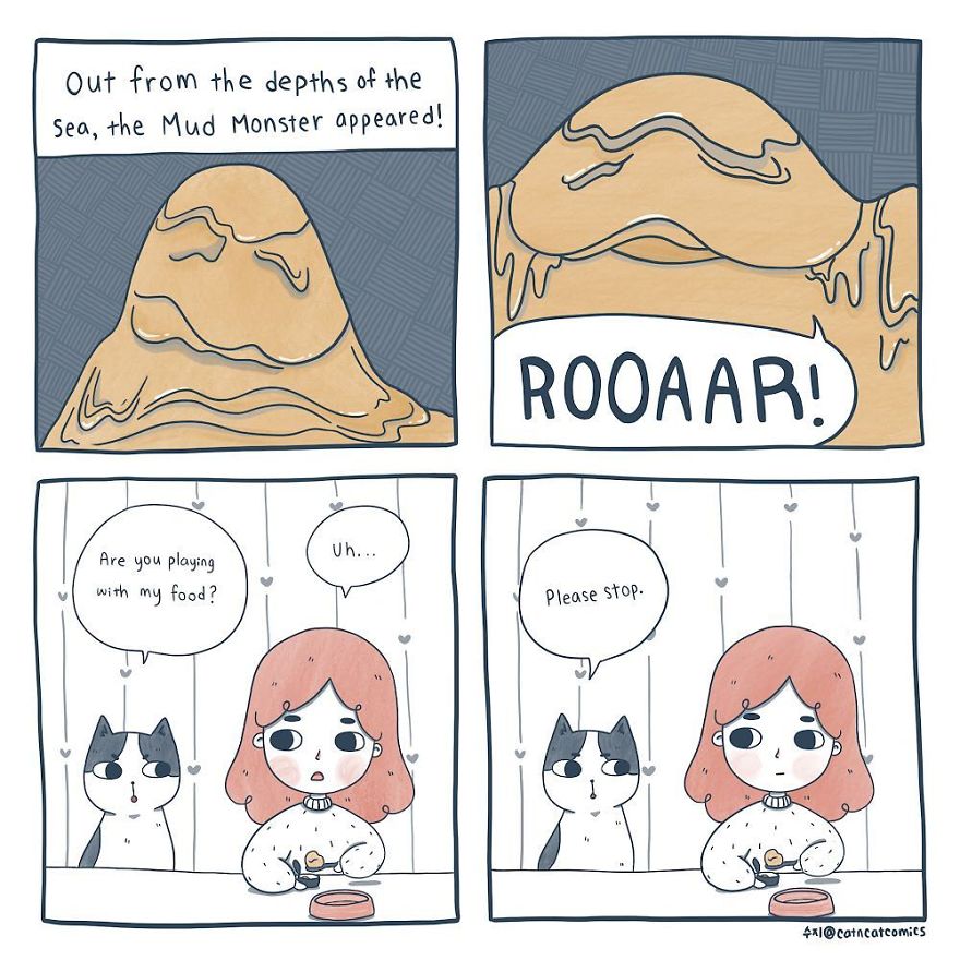 My 21 Wholesome Comics About A Cat And His Human, With A Dash Of Fantasy