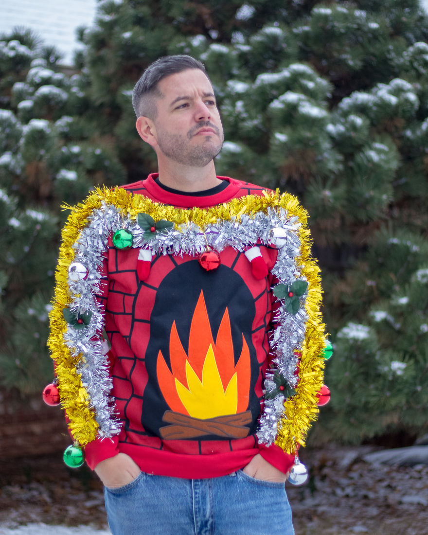 My Wife Wanted To Spread Some Laughs By Taking Ugly Christmas Photos Of Me, I Took It To Next Level My Wife Wanted To Spread Some Laughs By Taking Ugly Christmas Photos Of Me, I Took It To Next Level