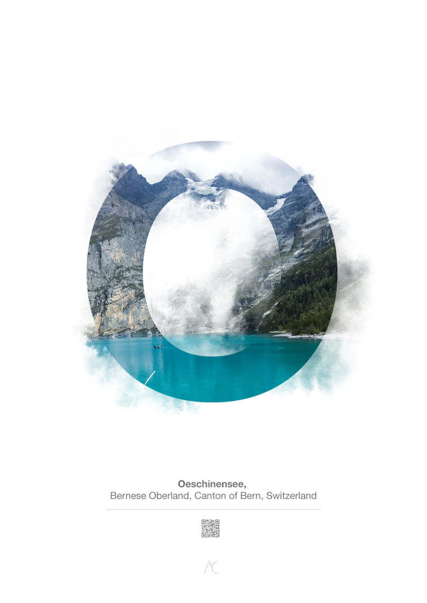 I Made This Swiss Alphabet Combining A Beautiful Landscapes With Typography