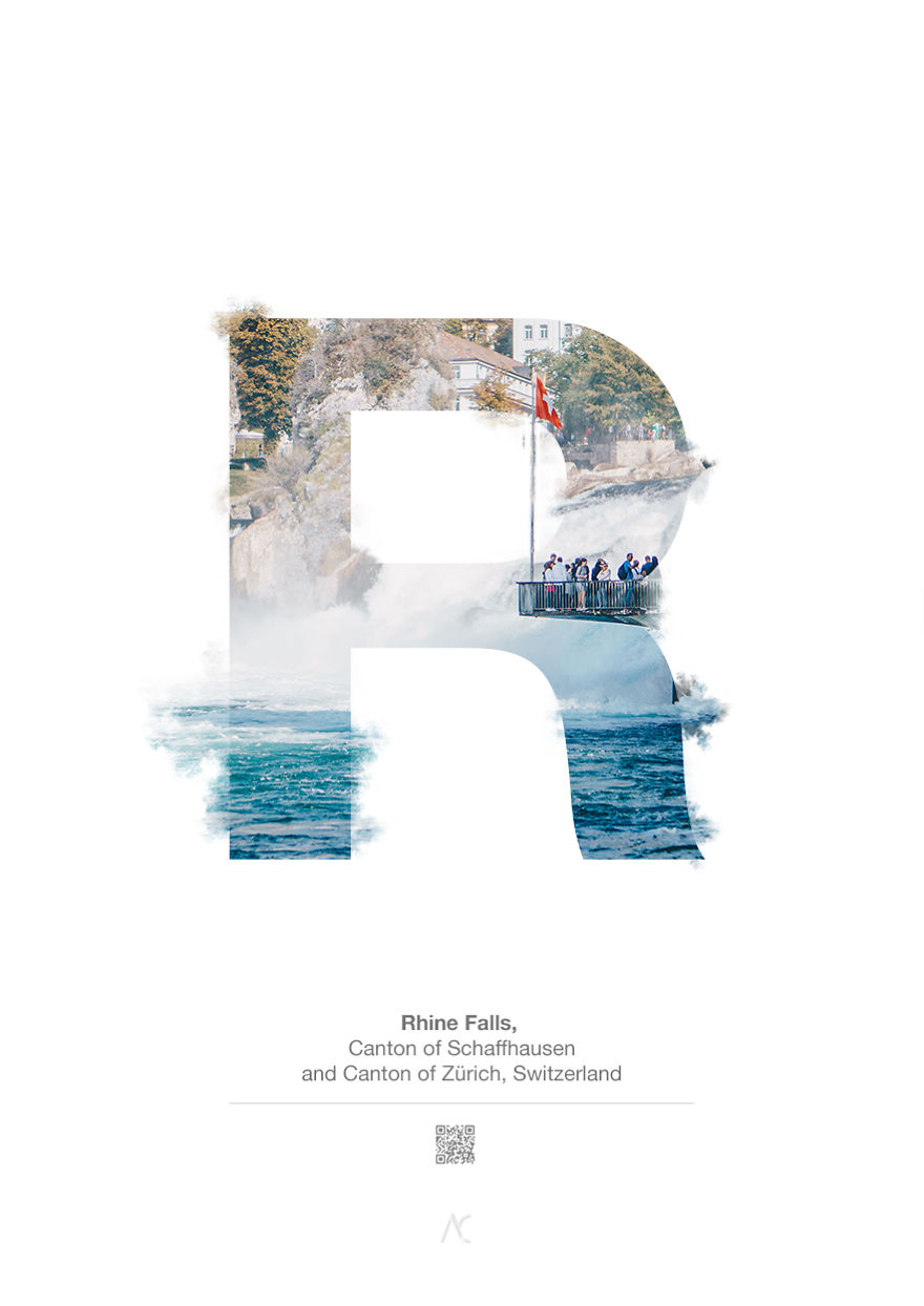 I Made This Swiss Alphabet Combining A Beautiful Landscapes With Typography