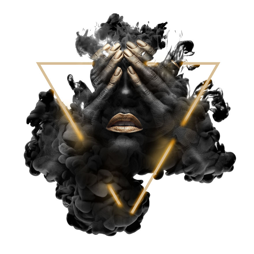 I Create Digital Artwork Using A Technique Called "Double Exposure" To Cope With Trauma In My Life