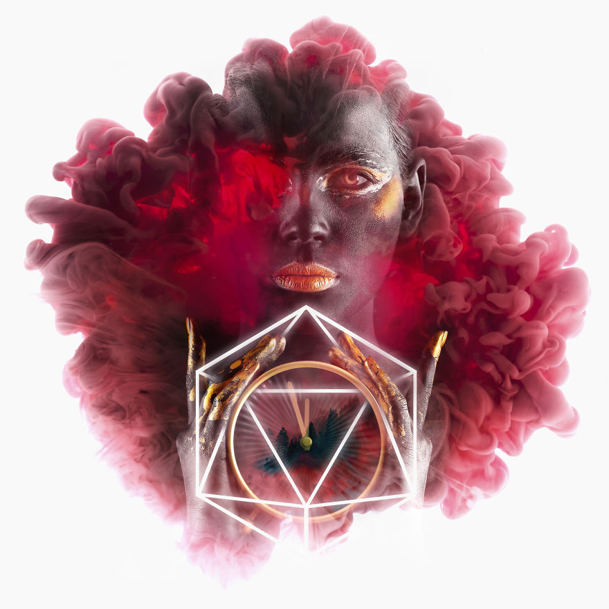 I Create Digital Artwork Using A Technique Called "Double Exposure" To Cope With Trauma In My Life