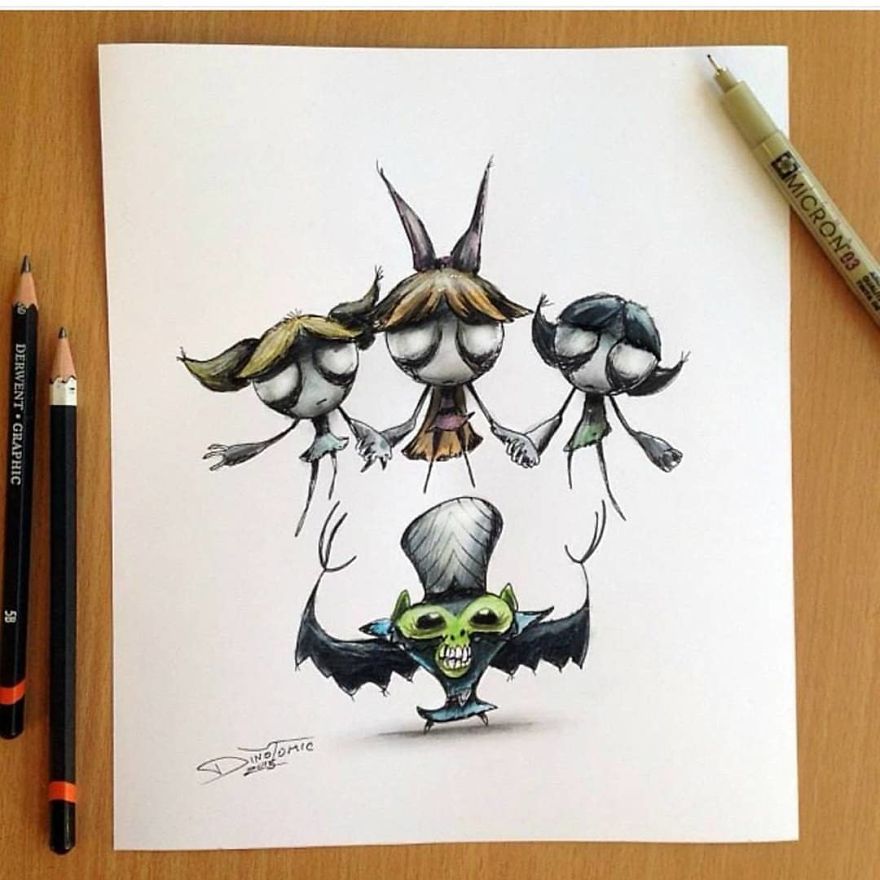 This Artist Transforms Your Favorite Character From Evil Beings That Will Destroy All Your Childhood Memories
