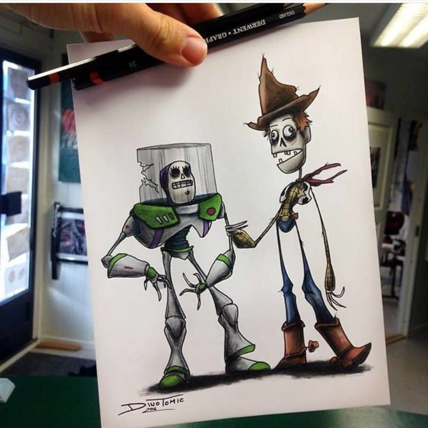 This Artist Transforms Your Favorite Character From Evil Beings That Will Destroy All Your Childhood Memories