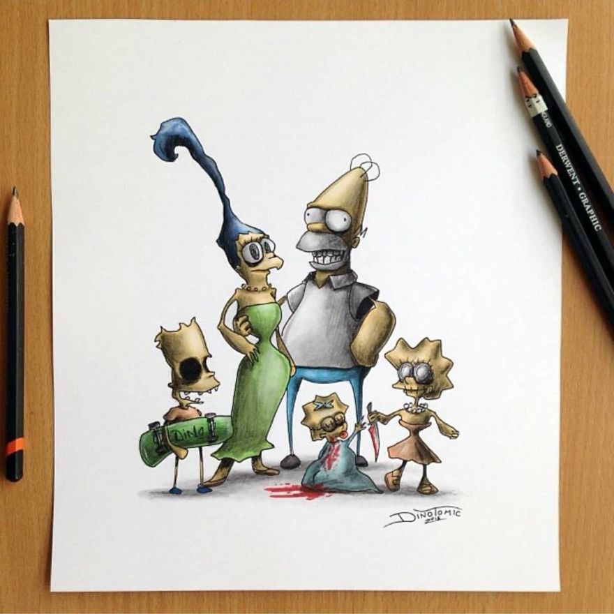 This Artist Transforms Your Favorite Character From Evil Beings That Will Destroy All Your Childhood Memories