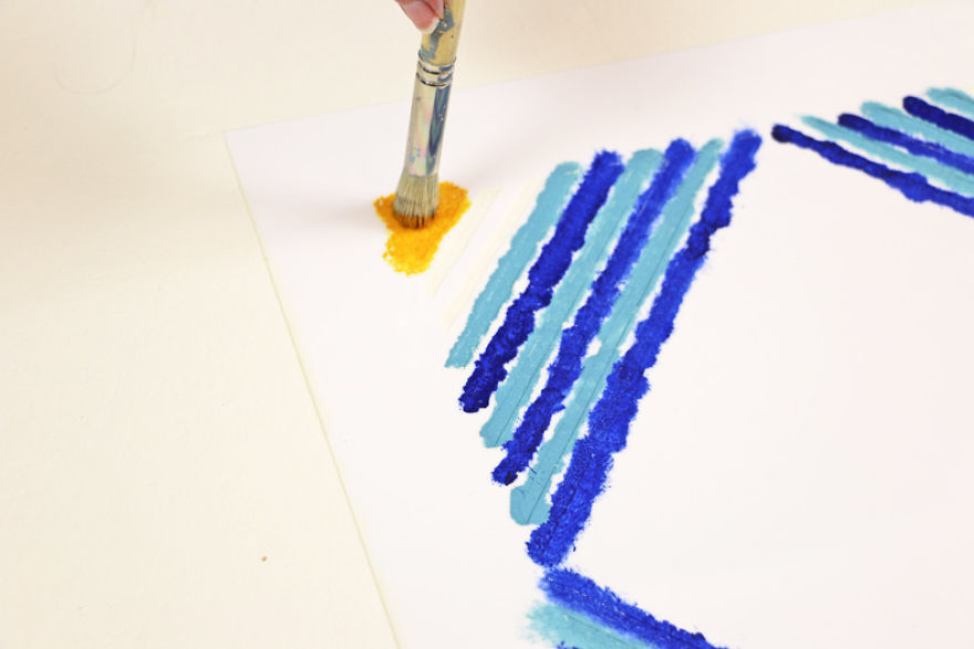 Two Tile Stencils For One Trendy Floor Pattern