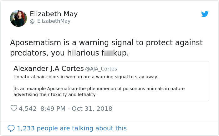 This Woman Had The Best Comeback Ever To A Man Who Said To Stay Away From Women With Dyed Hair