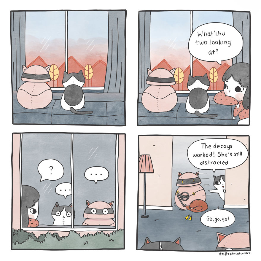 My 21 Wholesome Comics About A Cat And His Human, With A Dash Of Fantasy