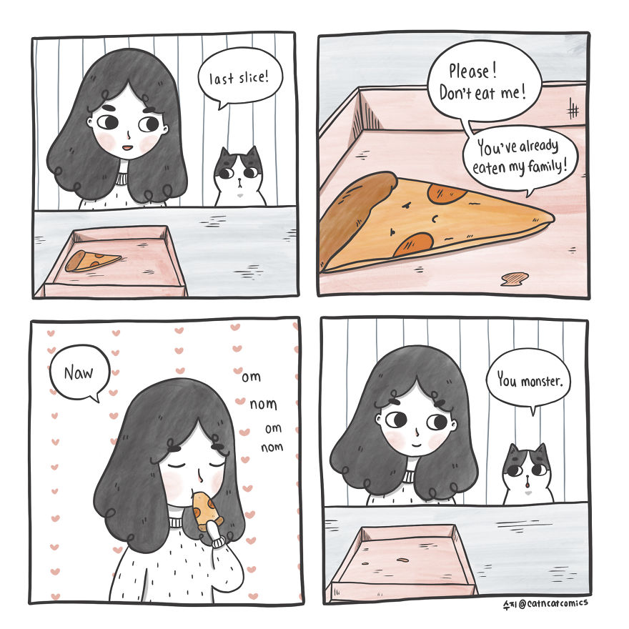 My 21 Wholesome Comics About A Cat And His Human, With A Dash Of Fantasy