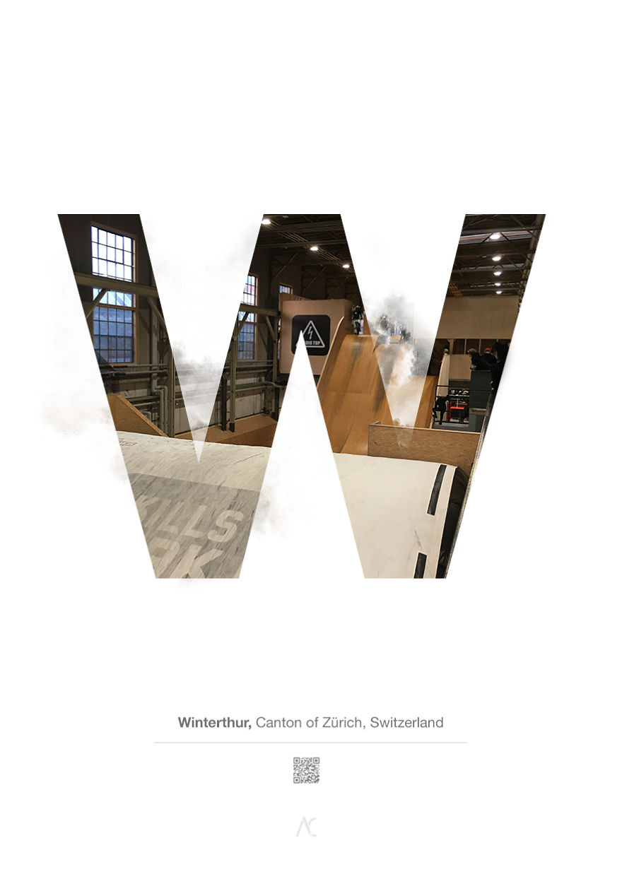 I Made This Swiss Alphabet Combining A Beautiful Landscapes With Typography