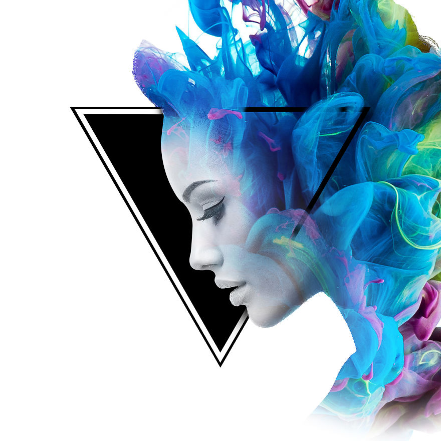 I Create Digital Artwork Using A Technique Called "Double Exposure" To Cope With Trauma In My Life