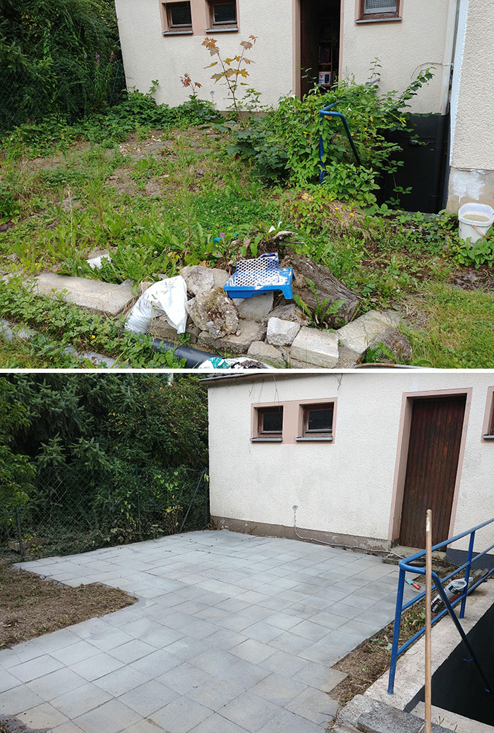 Took The Day Off And Cleaned The Terrace In My Backyard