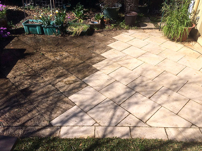 Volunteered To Help My Grandma Powerwash In Her Garden Today, Loved Every Moment