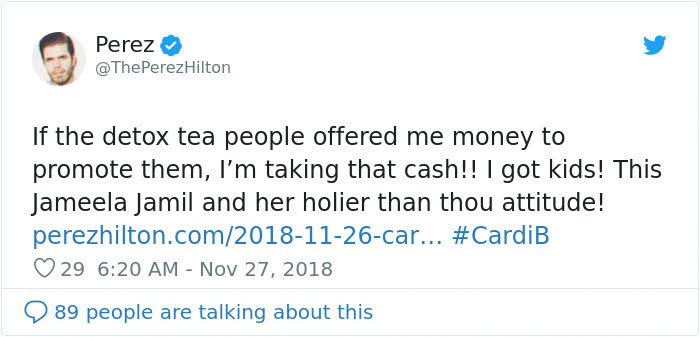 Jameela Jamil Is Calling Out Celebrities Who Push Detox Teas One By One In A Savage Way Jameela Jamil Is Calling Out Celebrities Who Push Detox Teas One By One In A Savage Way