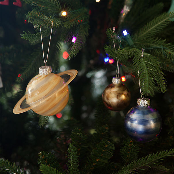 Planetary Glass Ornaments Are A Thing And They're Out Of This World