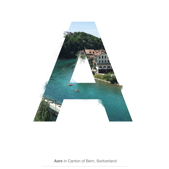 I Made This Swiss Alphabet Combining A Beautiful Landscapes With Typography