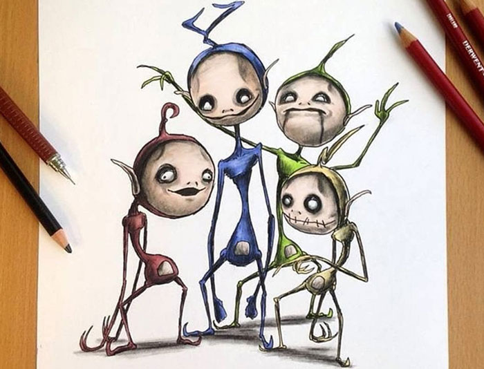 Artist Creepyfies 31 Of Your Favorite Cartoon Characters And They Will Give You Chills