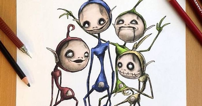 Artist Creepyfies 31 Of Your Favorite Cartoon Characters And They Will Give You Chills