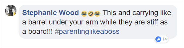 Mom Can&rsquo;t Hold Back Laughter Filming Dad Carry Their Stubborn Child Inside Like A Duffle Bag