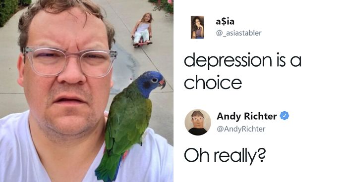 Someone Says “Depression Is A Choice”, And Andy Richter’s Response Is Brilliant