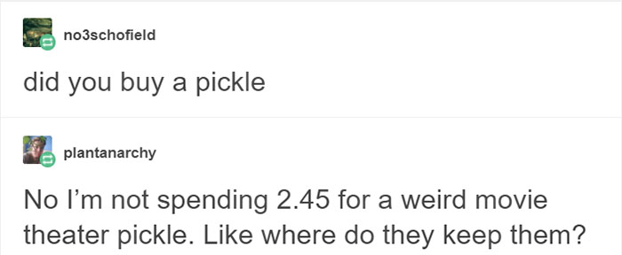 Turns Out That Texans Had No Idea No One Else Eats Pickles At Movie Theaters And It's Hilarious