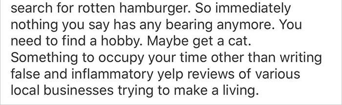 Customer Leaves Negative Yelp Review After 'Finding' Maggot In Food, Gets Destroyed By Restaurant Employee