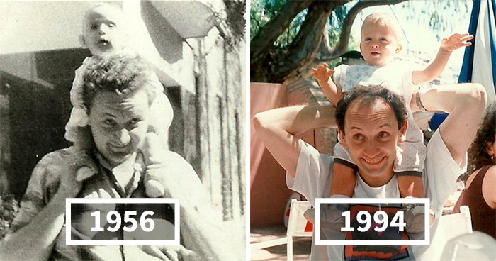 I Put My Family Photos Of Different Generations Side By Side And Found Accidental Similarities