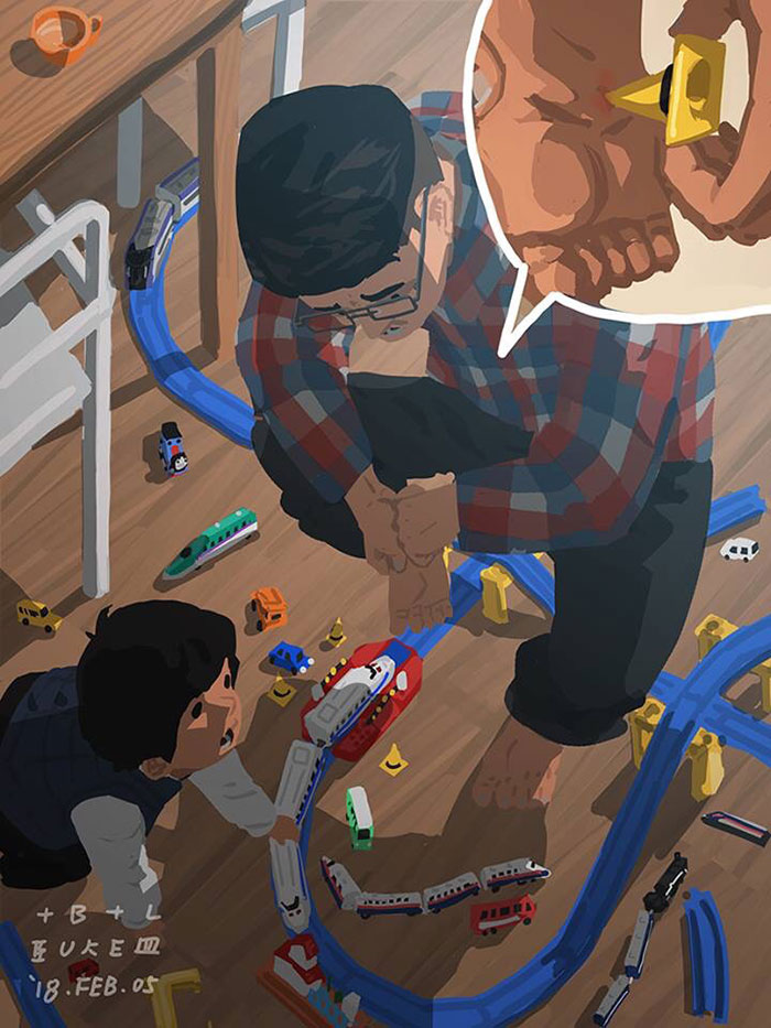 Father-Son-Love-Comics-Blue