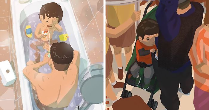 Single Dad Illustrates What It’s Like To Raise A Child, And It’ll Melt Your Heart (38 Pics)