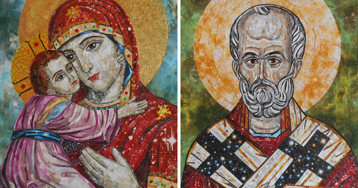 Our Lady Of Vladimir – Collage