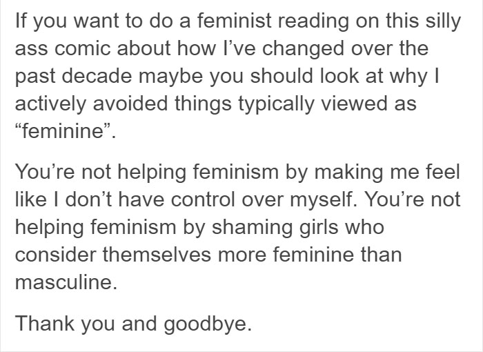 Feminist Claims That Women Who Dress Girly Are Victims Of Patriarchy, Gets Quickly Shut Down