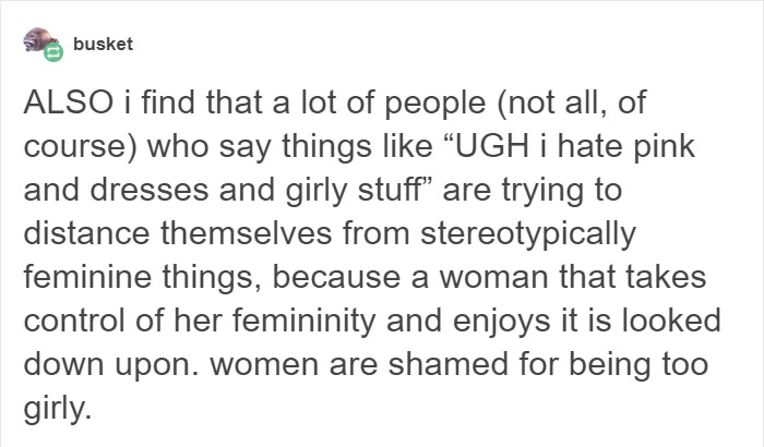 Feminist Claims That Women Who Dress Girly Are Victims Of Patriarchy, Gets Quickly Shut Down