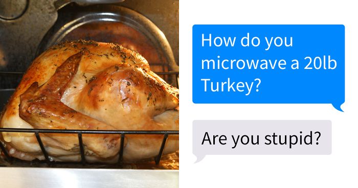 People Ask Their Parents How To Cook A 25 Lb Turkey In A Microwave And Here Are 31 Hilarious Responses