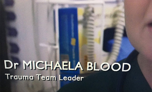 Dr. Michaela Blood, Trauma Team Leader, exemplifying people born to do their jobs.