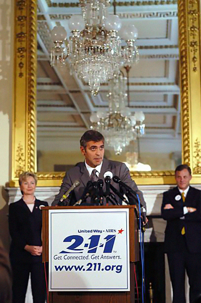 Following The 9/11 Attacks, Clooney Was A Primary Organizer On A Telethon That Featured Dozens Of Hollywood Stars And Raised Us $129 Million For The United Way