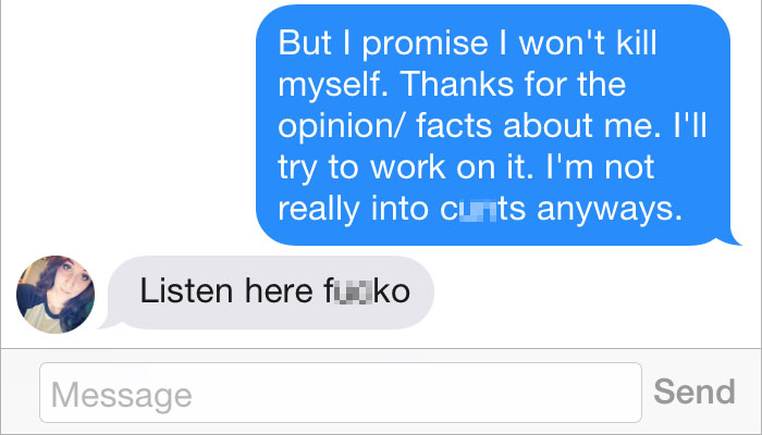 A Girl On Tinder Said This Guy Was Too Fat For Her, So He Shut Her Down