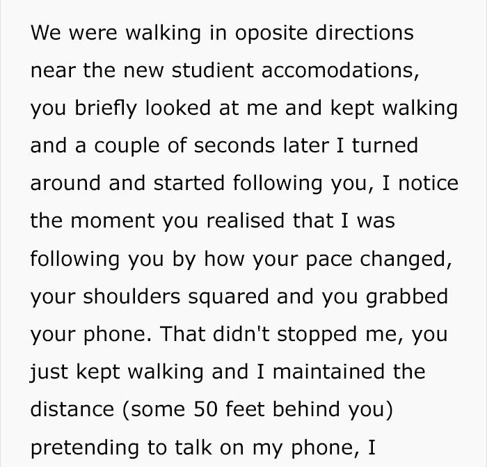 Guy Follows Girl Four Blocks To Her Car, Then Writes Her An Anonymous Letter Guy Follows Girl Four Blocks To Her Car, Then Writes Her An Anonymous Letter