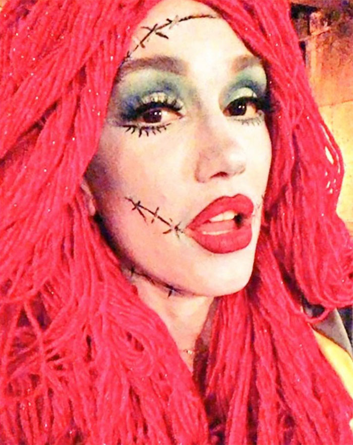 Gwen Stefani, As Sally From A Nightmare Before Christmas, And Blake Shelton As A Sailor