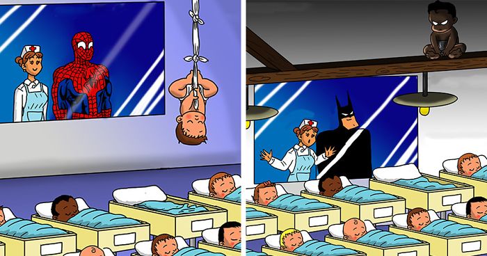 Here’s What Would Happen If Superheroes Had Babies (14 Illustrations)