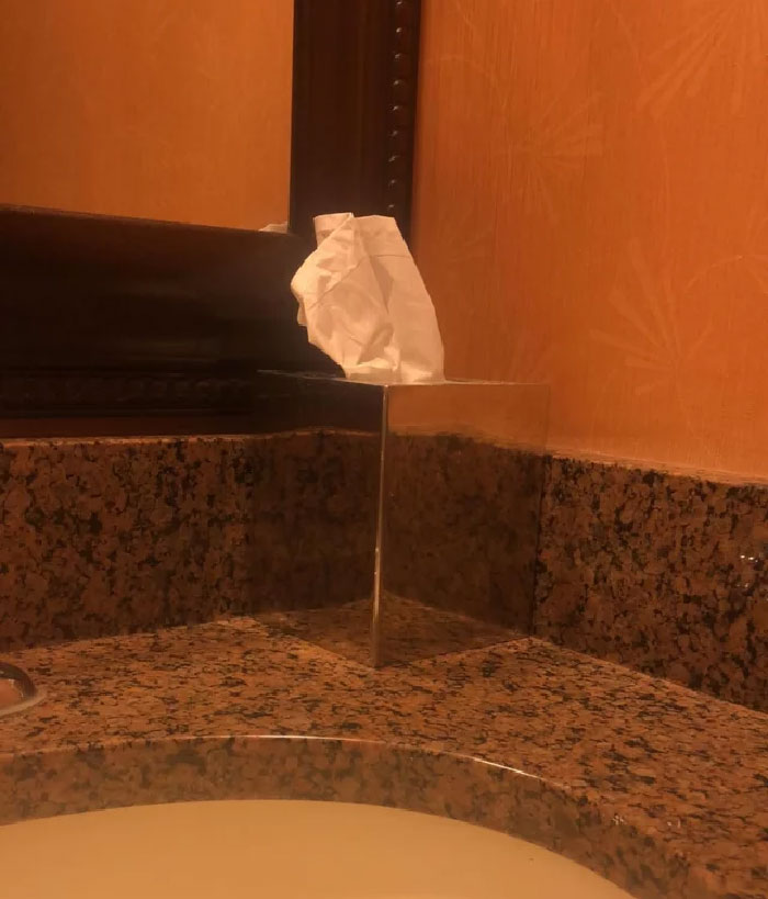 The Way This Tissue Box Looks Invisible