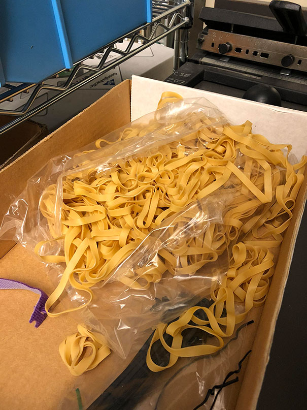 I Can't Believe These Are Rubber Bands, Not Pasta Noodles