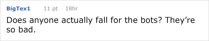 Guy Gets A Message From A Dating Site Bot, Sees How Far He Can Take The Conversation