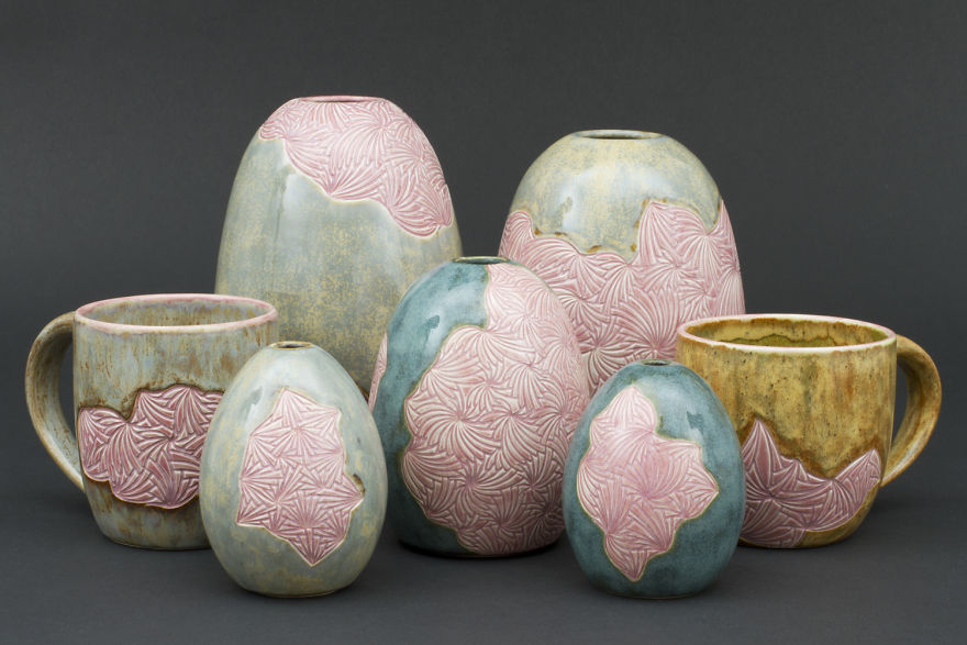 I Took My Design From Drawing In Grade School Paper Margins And Carve It Into The Surfaces Of My Ceramics I Took My Design From Drawing In Grade School Paper Margins And Carve It Into The Surfaces Of My Ceramics