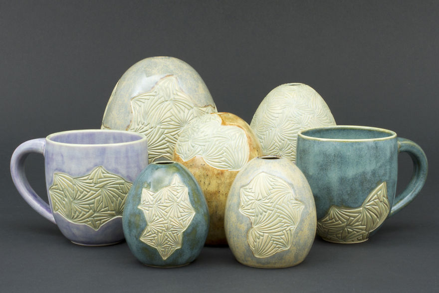 I Took My Design From Drawing In Grade School Paper Margins And Carve It Into The Surfaces Of My Ceramics I Took My Design From Drawing In Grade School Paper Margins And Carve It Into The Surfaces Of My Ceramics