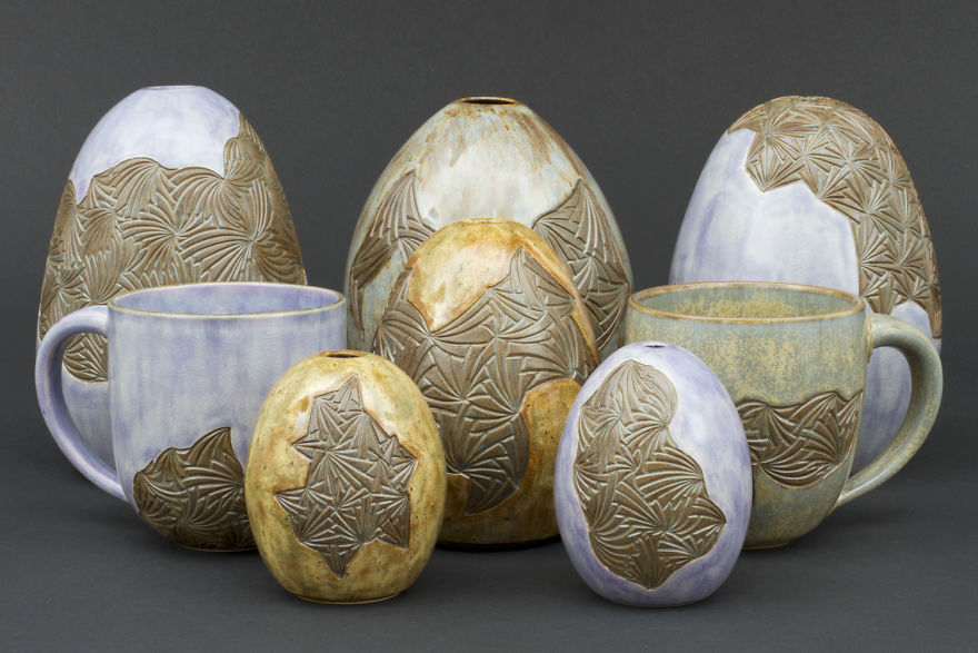 I Took My Design From Drawing In Grade School Paper Margins And Carve It Into The Surfaces Of My Ceramics I Took My Design From Drawing In Grade School Paper Margins And Carve It Into The Surfaces Of My Ceramics