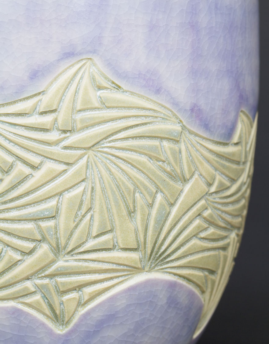 I Took My Design From Drawing In Grade School Paper Margins And Carve It Into The Surfaces Of My Ceramics