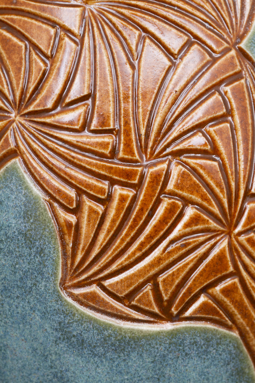 I Took My Design From Drawing In Grade School Paper Margins And Carve It Into The Surfaces Of My Ceramics